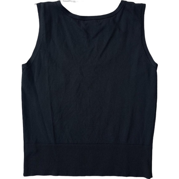 Worthington Woman’s Black Round Neck Sleeveless Basic Blouse top size L - Picture 2 of 9